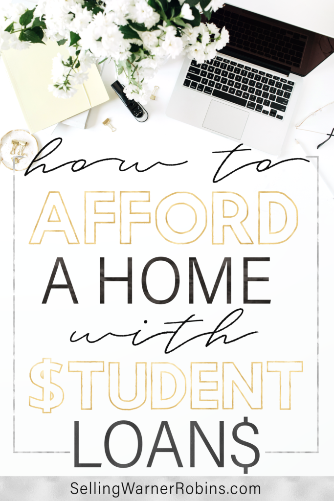Do you feel weighed down by debt? Especially student loans? Maybe you're renting and feel like buying a home isn't even a possibility at this point. Take a look at my guide on how you can simultaneously buy a home while still paying back your student loans. #realestate How to Afford A Home when You Have a Lot of Debt